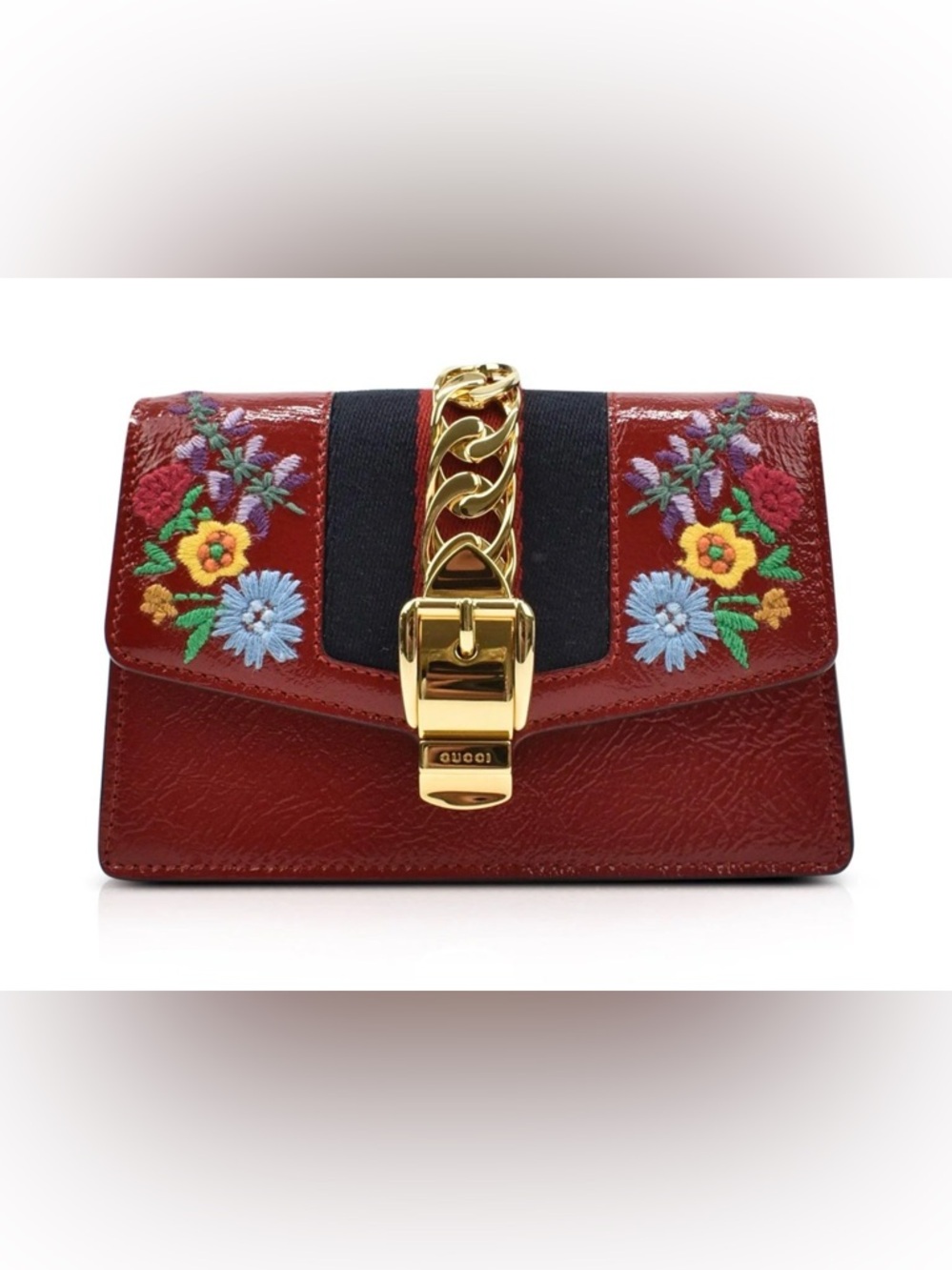 Gucci Mini Sylvie Embroidered Bag